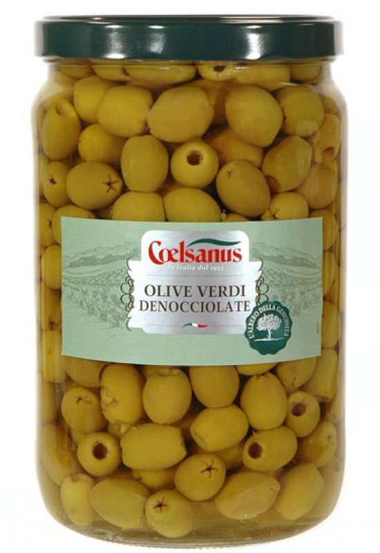 Olives vertes dénoyautées